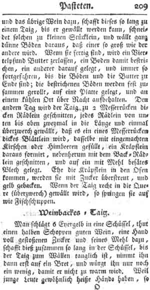 Weinbackes-Teig, gro&szlig;e Pasteten