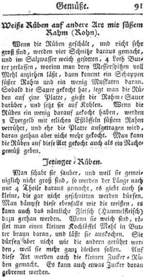 wei&szlig;e R&uuml;ben, Gem&uuml;se