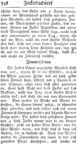 Zimtsterne, Zuckerbackwerk und Konfekt