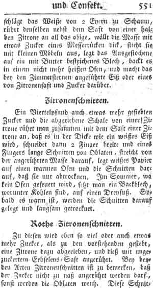 Zitronenschnitten, Zuckerbackwerk und Konfekt